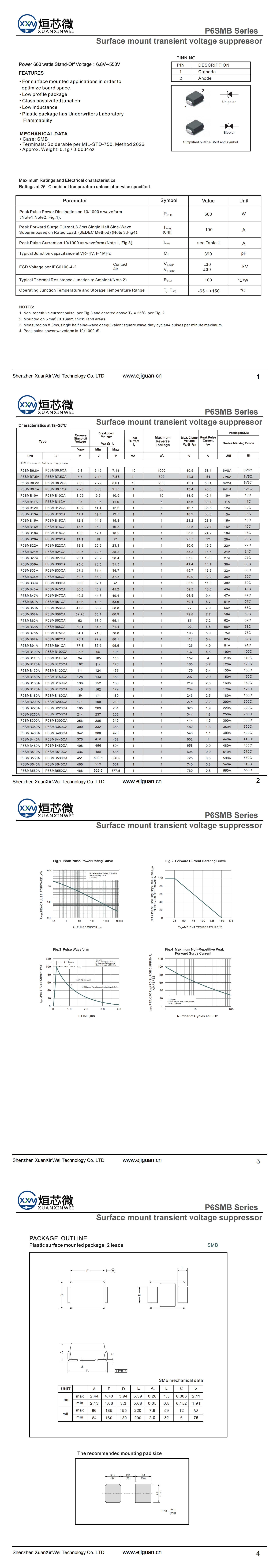 P6SMB540A