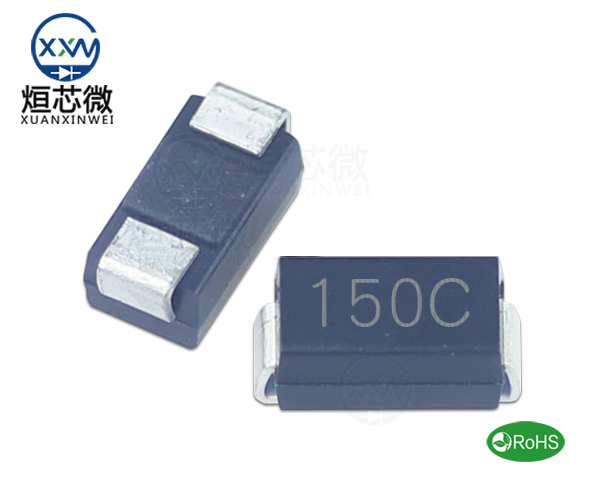 P4SMA150CA參數(shù),TVS二極管P4SMA150CA瞬態(tài)(變)抑制二極管